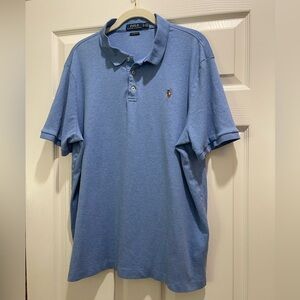 Ralph Lauren Men’s Polo Shirt in Light Blue with Embroidered Pony
